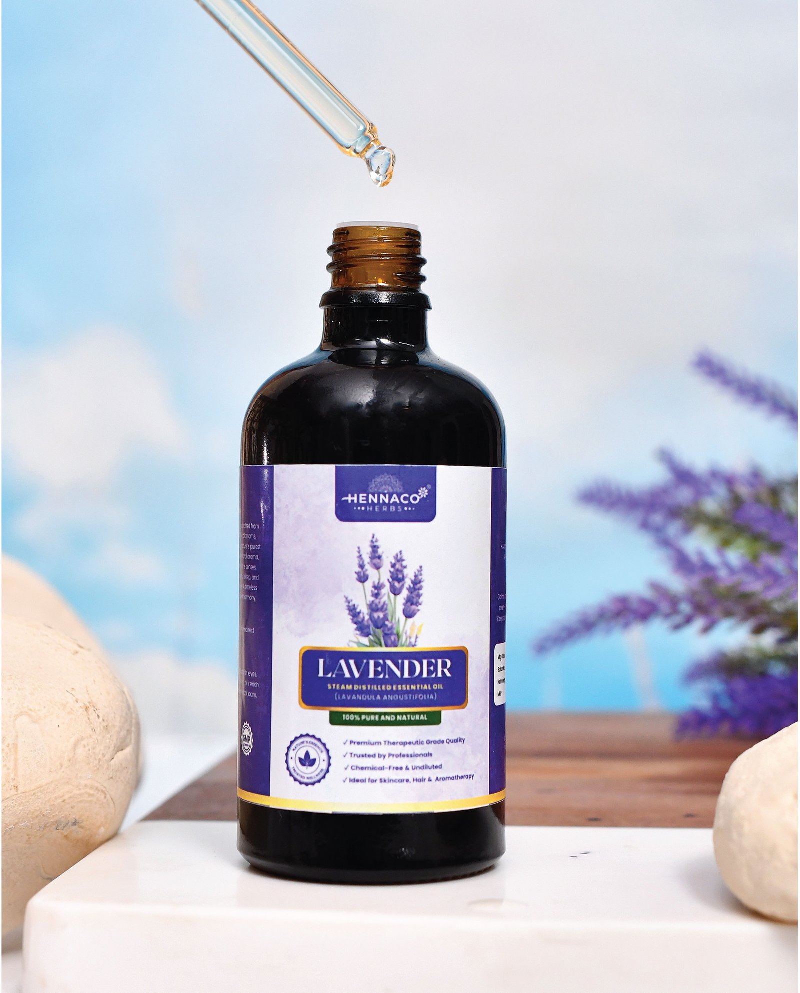 HENNACO LAVENDAR ESSENTIAL OIL 100ml - Image 6