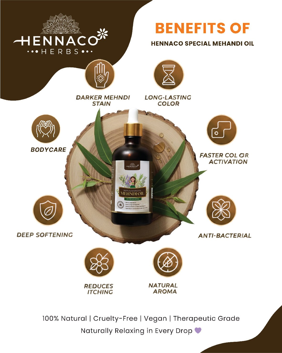 HENNACO SPECIAL MEHNDI OIL 100ml - Image 2